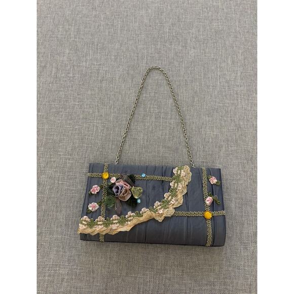 Unbranded Handbags - Floral Handbag With Jewels